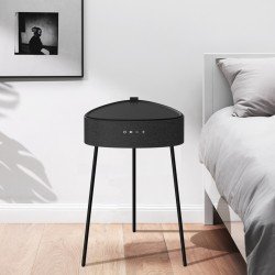 Drahtloser Lautsprecher Mesu Tisch Design TWS sw Raumfüllender Klang, Tischplatte induktives Laden Drahtloser Lautsprecher Mesu Tisch Design TWS sw Raumfüllender Klang, Tischplatte induktives Laden