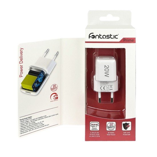 Netzteil GaNto20 USB Typ-C PD 20W weiß Power Delivery, kompaktes Design Netzteil GaNto20 USB Typ-C PD 20W weiß Power Delivery, kompaktes Design