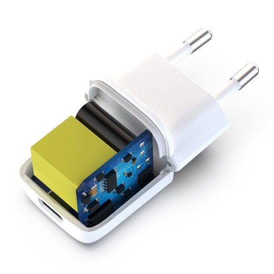Netzteil GaNto20 USB Typ-C PD 20W weiß Power Delivery, kompaktes Design Netzteil GaNto20 USB Typ-C PD 20W weiß Power Delivery, kompaktes Design