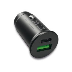 Kfz-Ladeadapter Lito USB-A + USB Typ-C, 27Watt Power Delivery, Fast Charge 3, max.3A, schwarz Kfz-Ladeadapter Lito USB-A + USB Typ-C, 27Watt Power Delivery, Fast Charge 3, max.3A, schwarz