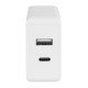 AC Charger GaNto Type-C PD Duo + USB-A GaN 65Watt Power Delivery, max 3.25A, white