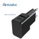 Universal AC Charger Dubi 1x USB-A + 1x Type-C 12W 5V / 2.4A, compact design, black