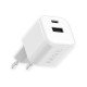 AC Charger MINI GaNto 35W Type-C PD + USB-A white Ultra-compact, PPS, TÜV / GS certificate white