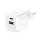 AC Charger MINI GaNto 35W Type-C PD + USB-A white Ultra-compact, PPS, TÜV / GS certificate white