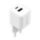 AC Charger MINI GaNto 35W Type-C PD + USB-A white Ultra-compact, PPS, TÜV / GS certificate white