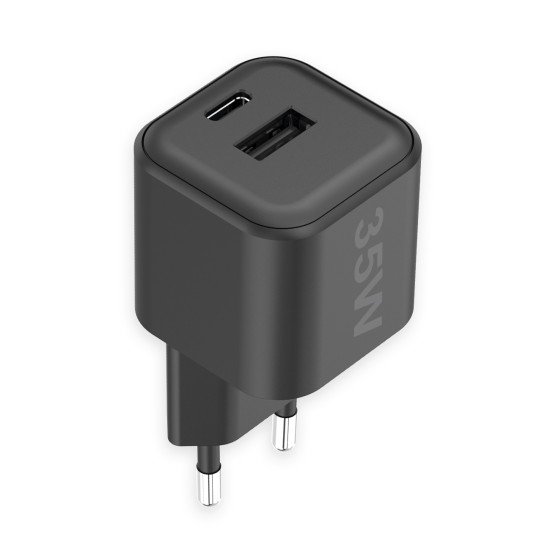 AC Charger MINI GaNto 35W Type-C PD + USB-A Ultra-compact, PPS, TÜV / GS certificate black