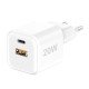 AC Charger MINI GaNto 20W Type-C PD + USB-A FC Ultra-compact, intelligent charging PPS, white