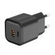 AC Charger MINI GaNto 20W Type-C PD + USB-A FC Ultra-compact, intelligent charging PPS black