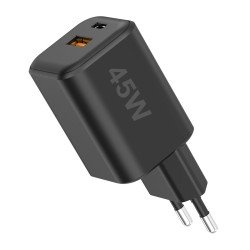 Netzteil MINI GaNto 45W Type-C PD + USB-A FC sw Ultra-kompakt, intelligente Ladesteuerung PPS Netzteil MINI GaNto 45W Type-C PD + USB-A FC sw Ultra-kompakt, intelligente Ladesteuerung PPS