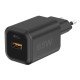 AC Charger MINI GaNto 65W Type-C PD + USB-A FC Ultra-compact, intelligent charging PPS, black