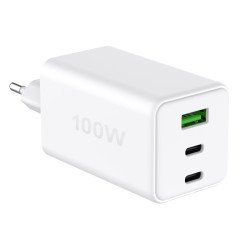 Fontastic Netzteil GAN 100W, 2 x Typ-C + USB-A ws Power Delivery, Fast Charge, Ladesteuerung, “Zona” Fontastic Netzteil GAN 100W, 2 x Typ-C + USB-A ws Power Delivery, Fast Charge, Ladesteuerung, “Zona”