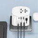 Fontastic World Adapter “Terra” US/UK/AUS/CN/EURO 10A Fuse, Power: 250V/2300W, USB-A+C, Schuko, whit