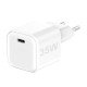 AC Charger MINI GaNto 35W single Type-C PD Compact intelligent charging high efficiency white