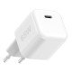 AC Charger MINI GaNto 65W single Type-C PD PPS Compact High Efficiency TÜV-GS certificate white