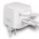 Fontastic 35W GaN Charger with retractable cable Type-C + A Ports, Cable Type-C PD FC “Zap" white