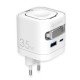 Fontastic 35W GaN Charger with retractable cable iWatch Wireless Charger C+A Port PD FC “Zap" white