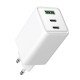 Fontastic AC Charger GAN 65W, 2 x Type-C + USB-A Power Delivery, Fast Charge, "Zono", white
