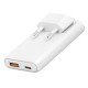 Fontastic 65W Compact AC Charger w/ Foldable Plug Dual-port USB C + A, Power Delivery &ldquo;Fold65&rdquo; white