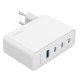 Fontastic GaN 100W Ladeg&auml;ret &bdquo;Volta100&rdquo; wei&szlig; USB 1xA + 3xC Ports PD schnelles effizientes Laden