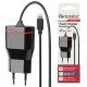 Essential AC Charger Lightning 1A black 