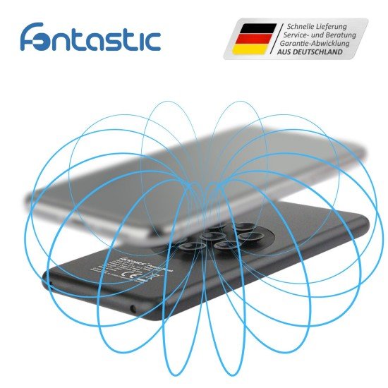 Power Bank Ventu 5000mAh black Wireless Charging, AL-Housing with Suction Cups