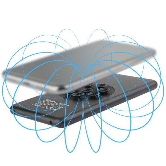 Power Bank Ventu 5000mAh black Wireless Charging, AL-Housing with Suction Cups