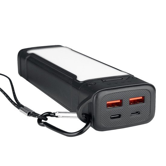 Power Bank with LED Torch Atria20 20000mAh black 3 Brightness Levels + SOS Flash Light USB-A Type-C Power Bank with LED Torch Atria20 20000mAh black 3 Brightness Levels + SOS Flash Light USB-A Type-C