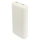Power Bank Renz20 20000mAh, 2x USB-A + 1x Type-C Charge status indicator, white