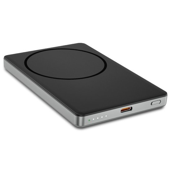 Fontastic Power Bank Mag5.0 with Wireless Charger 5000mAh Magnetic - MagSafe comp. Type-C 20W black Fontastic Power Bank Mag5.0 with Wireless Charger 5000mAh Magnetic - MagSafe comp. Type-C 20W black