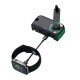 Fontastic Kurbel-Dynamo Solar Powerbank 10.000mAh abnehmbare Handkurbel, integriertes Ladekabel, LED
