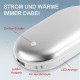 Essential Hand Warmer Power Bank 5200mAh "Cald" USB max.1.5A, Warmer gradually adjustable, white