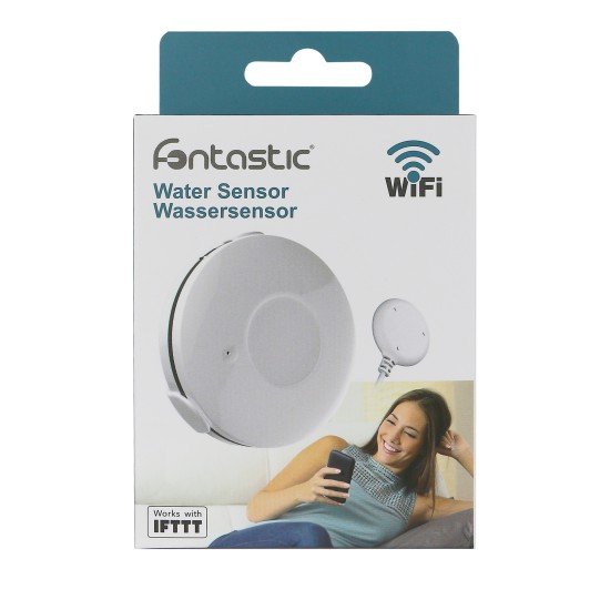 Wi-Fi Water Sensor white, Holder with Probe Cable comp with Android, iOS
