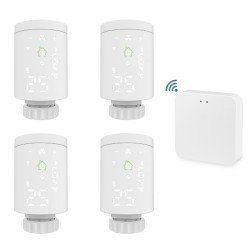 WLAN Smart Home Paket Heizen, 4 Stück Smartes Heizkörperthermostat + WLAN Gateway WLAN Smart Home Paket Heizen, 4 Stück Smartes Heizkörperthermostat + WLAN Gateway