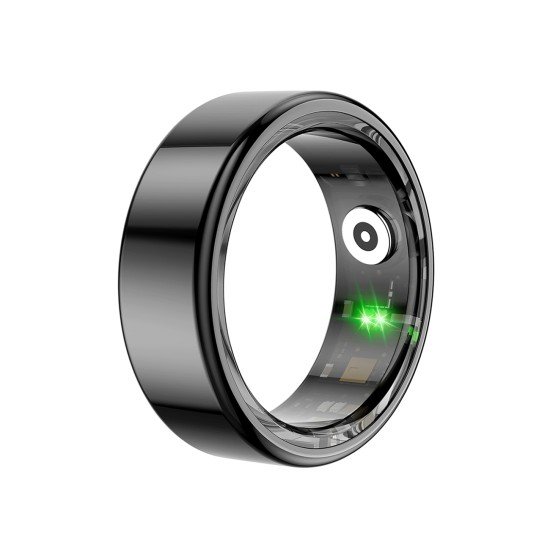 Fontastic Smart Ring Fitness Heart Rate Tracker #9 Long battery life, Dust & Waterproof 5ATM, Black