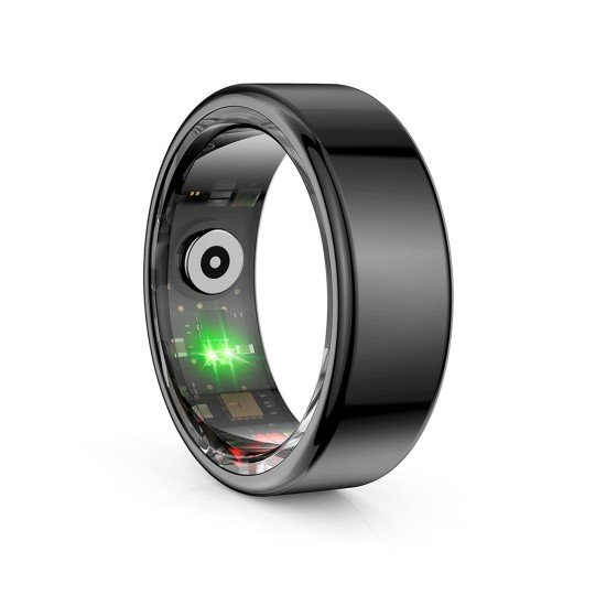 Fontastic Smart Ring Fitness Heart Rate Tracker #9 Long battery life, Dust & Waterproof 5ATM, Black