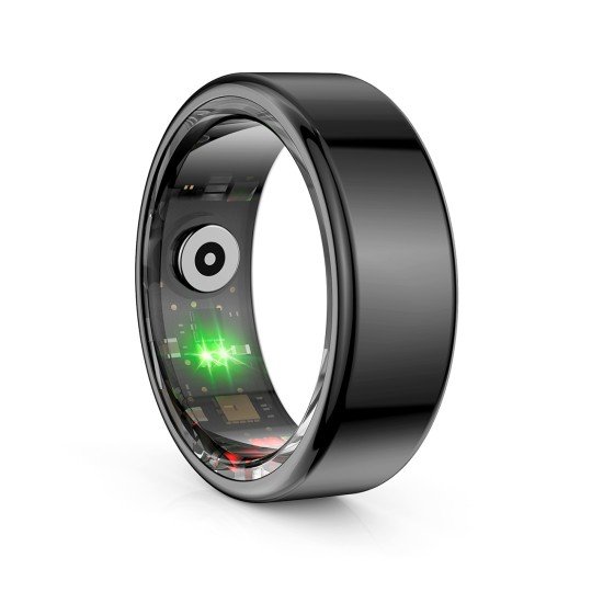 Fontastic Smart Ring Fitness Heart Rate Tracker#11 Long battery life, Dust & Waterproof 5ATM, Black
