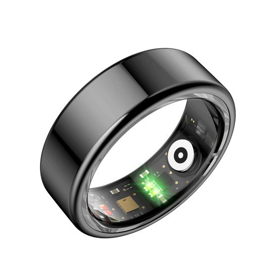 Fontastic Smart Ring Fitness Heart Rate Tracker#11 Long battery life, Dust & Waterproof 5ATM, Black