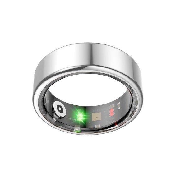 Fontastic Smart Ring Fitness Heart Rate Tracker #9 Long battery life, Dust & Waterproof 5ATM, Silver