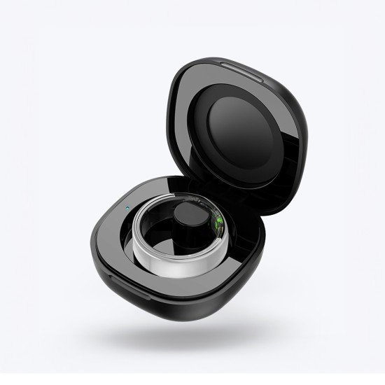 Fontastic Smart Ring Fitness Heart Rate Tracker#11 Long battery life, Dust & Waterproof 5ATM, Silver