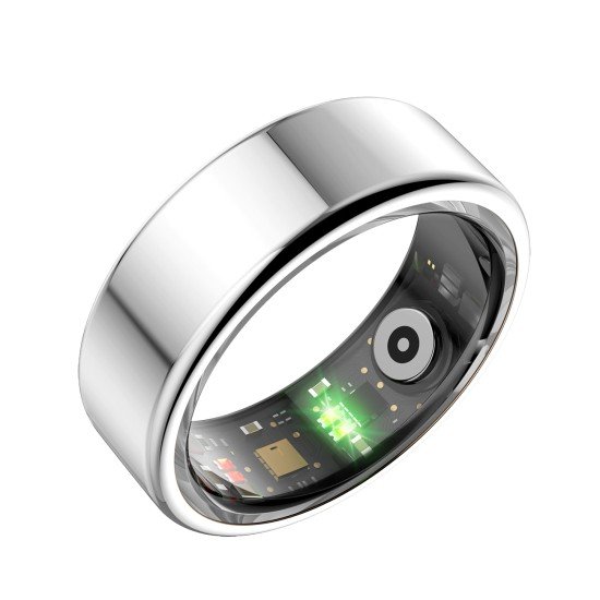 Fontastic Smart Ring Fitness Heart Rate Tracker#13 Long battery life, Dust & Waterproof 5ATM, Silver