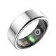 Fontastic Smart Ring Fitness Heart Rate Tracker#13 Long battery life, Dust & Waterproof 5ATM, Silver