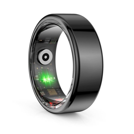 Fontastic Smart Ring Fitness Heart Rate Tracker#13 Long battery life, Dust & Waterproof 5ATM, Black