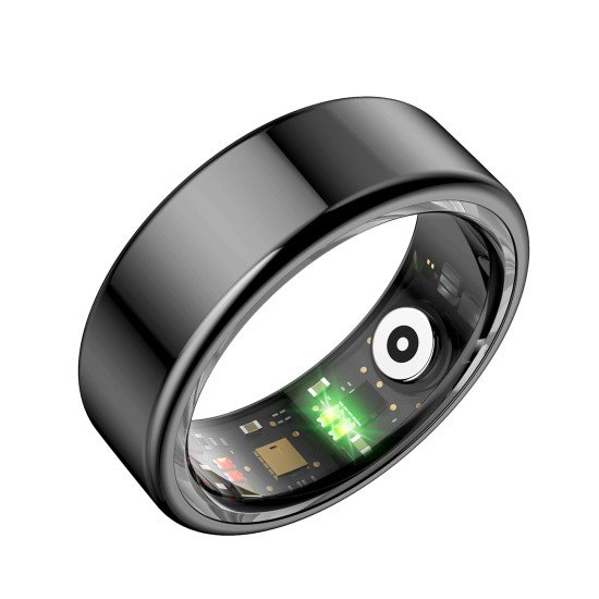 Fontastic Smart Ring Fitness Heart Rate Tracker#13 Long battery life, Dust & Waterproof 5ATM, Black