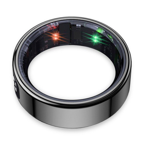 Fontastic Smart Ring with display Fyri DIVO size 9 Fitness and health tracker long battery life black