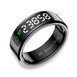 Fontastic Smart Ring mit Display Fyri DIVO Gr11 sw Fitness- u. Gesundheitstracker, Lange Akkulaufzeit Fontastic Smart Ring mit Display Fyri DIVO Gr11 sw Fitness- u. Gesundheitstracker, Lange Akkulaufzeit