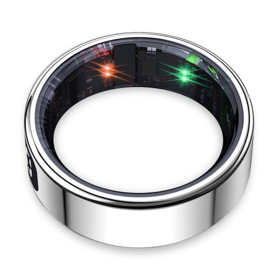 Fontastic Smart Ring w/ display Fyri DIVO size 10 Fitness & health tracker long battery life silver