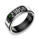 Fontastic Smart Ring w/ display Fyri DIVO size 12 Fitness & health tracker long battery life silver
