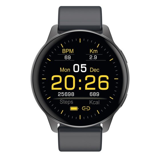 Fontastic Smartwatch Altis 1.50” Display, black Hands-Free Function, Music Control, Heart Rate