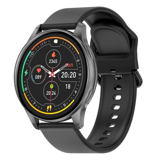 Fontastic Smartwatch Altis 1.50” Display, black Hands-Free Function, Music Control, Heart Rate