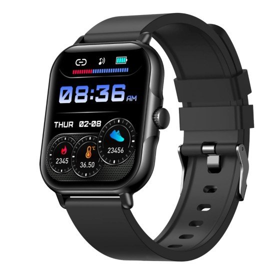 Fontastic Smartwatch Nexo 1.83” Display, black Heart Rate, Hands-Free Function, Music Control